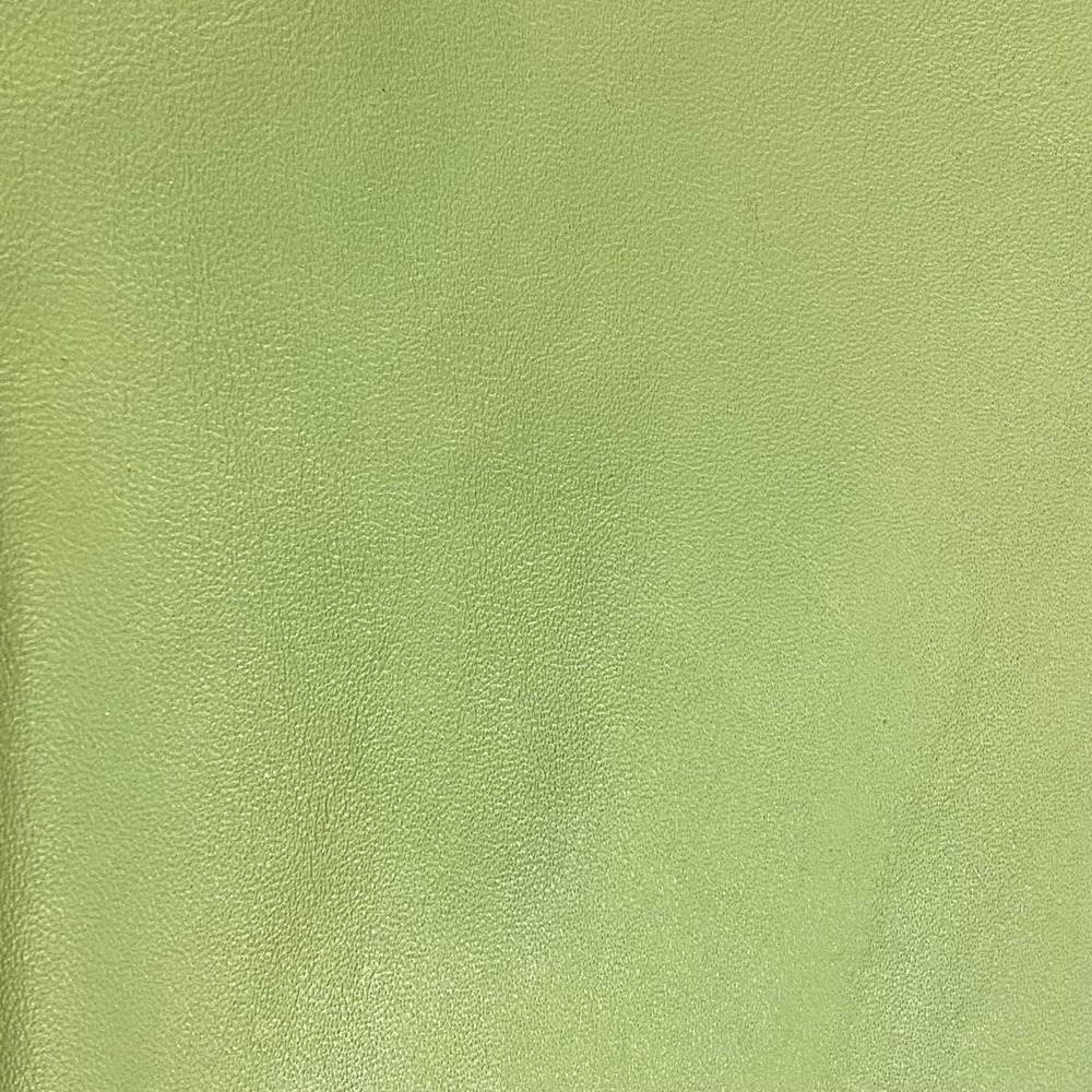 Escapade Jacket Womens Medium Green Leather Ribbed Knit Full Zip Lined - Picture 8 of 16